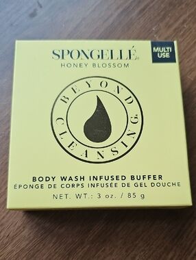 NIB Spongellé Honey Blossom Body Wash Infused Buffer Multi Use Sealed